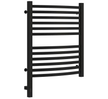 Полотенцесушитель электрический 600х500 черный матовый МЭМ левый Сунержа Аркус 3.0 31-5704-6050