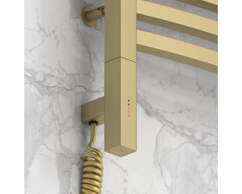 Купить Полотенцесушитель электрический 800х500 шампань матовая МЭМ левый Сунержа Аркус 3.0 022-5704-8050 в магазине сантехники Santeh-Crystal.ru