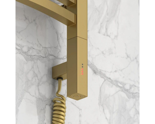 Приобрести Полотенцесушитель электрический 800х500 золотой матовый МЭМ правый Сунержа Аркус 3.0 032-5705-8050 в магазине сантехники Santeh-Crystal.ru