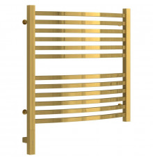 Полотенцесушитель электрический 600х600 золотой МЭМ левый Сунержа Аркус 3.0 03-5704-6060