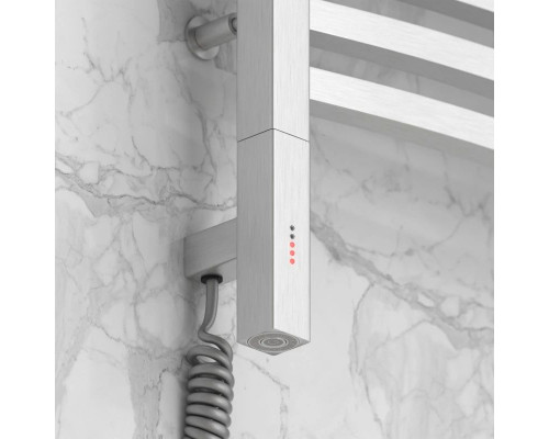 Приобрести Полотенцесушитель электрический 600х600 сатин МЭМ левый Сунержа Аркус 3.0 071-5704-6060 в магазине сантехники Santeh-Crystal.ru