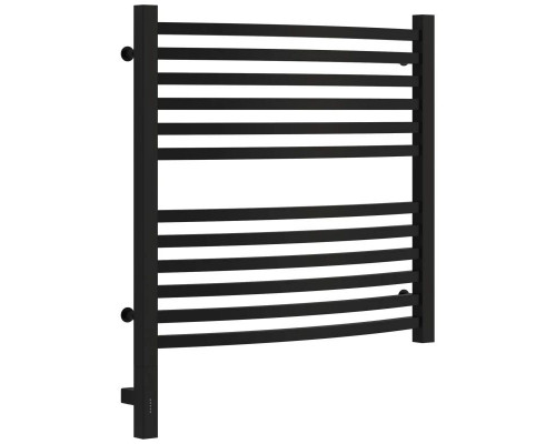 Купить Полотенцесушитель электрический 600х600 черный матовый МЭМ левый Сунержа Аркус 3.0 31-5704-6060 в магазине сантехники Santeh-Crystal.ru