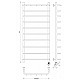 Заказать Полотенцесушитель электрический 1270х432 ТЭН правый Secado Мерида 1К 4603777452322 в магазине сантехники Santeh-Crystal.ru