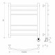 Приобрести Полотенцесушитель электрический 670х532 ТЭН правый Secado Милан 3 4603759409085 в магазине сантехники Santeh-Crystal.ru