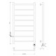 Купить Полотенцесушитель электрический 1070х532 ТЭН правый Secado Триада 1 Плюс 4603777443030 в магазине сантехники Santeh-Crystal.ru