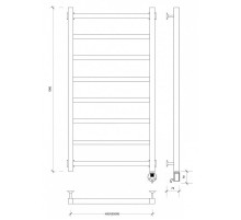 Полотенцесушитель электрический 1070х630 ТЭН правый Secado Корсико 1 4603777475352