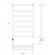 Приобрести Полотенцесушитель электрический 1070х630 ТЭН левый Secado Комано 1КСП 4603777442668 в магазине сантехники Santeh-Crystal.ru