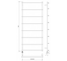 Полотенцесушитель электрический 1270х530 ТЭН левый Secado Лорето 4673739219157