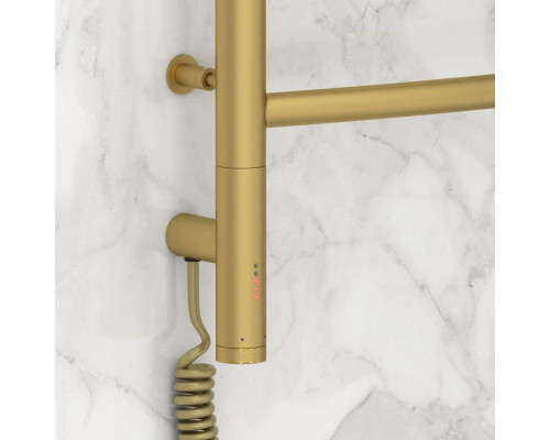 Заказать Полотенцесушитель электрический 1200х400 золотой матовый МЭМ левый Сунержа Галант 3.0 032-5800-1240 в магазине сантехники Santeh-Crystal.ru