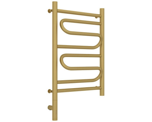 Заказать Полотенцесушитель электрический 600х400 золотой матовый МЭМ левый Сунержа Элегия 3.0 032-5818-6040 в магазине сантехники Santeh-Crystal.ru