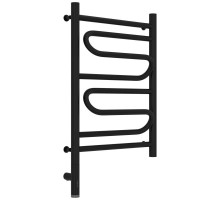 Полотенцесушитель электрический 600х400 черный матовый МЭМ левый Сунержа Элегия 3.0 31-5818-6040