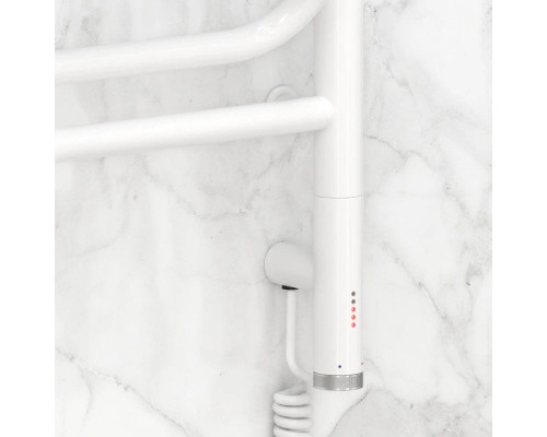 Купить Полотенцесушитель электрический 600х600 белый глянец МЭМ правый Сунержа Элегия 3.0 12-5819-6060 в магазине сантехники Santeh-Crystal.ru