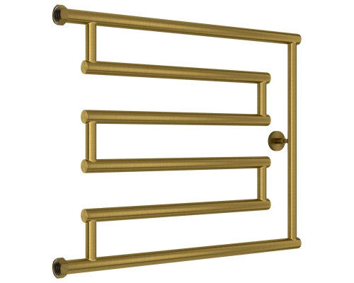 Заказать Полотенцесушитель водяной 500x650 состаренная латунь Сунержа High-Tech model L 051-0052-5065 в магазине сантехники Santeh-Crystal.ru