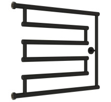 Полотенцесушитель водяной 500x650 черный матовый Сунержа High-Tech+ model "L" 31-4052-5065