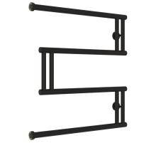 Полотенцесушитель водяной 600x600 черный матовый Сунержа High-Tech+ model "M" 31-4050-6060