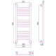 Купить Полотенцесушитель водяной 800х300 белый матовый Сунержа Богема+ 30-0220-8030 в магазине сантехники Santeh-Crystal.ru