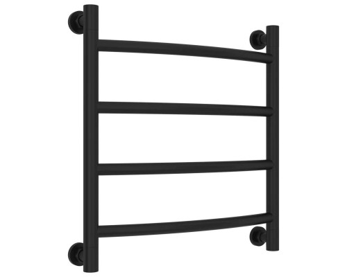 Заказать Полотенцесушитель водяной 500х500 черный матовый Сунержа Галант+ 31-0200-5050 в магазине сантехники Santeh-Crystal.ru