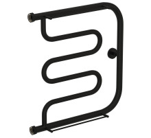 Полотенцесушитель водяной 500х500 черный матовый Сунержа Лира 2 полки 31-0012-5050