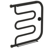 Полотенцесушитель водяной 500х500 темный титан муар Сунержа Лира 2 полки 15-0012-5050