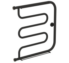 Полотенцесушитель водяной 600х600 темный титан муар Сунержа Лира 2 полки 15-0012-6060