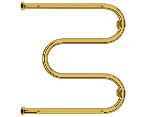 Купить Полотенцесушитель водяной 500х500 золотой Сунержа М-образный 2 полки 03-0008-5050 в магазине сантехники Santeh-Crystal.ru