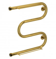 Полотенцесушитель водяной 500х500 золотой Сунержа М-образный 2 полки 03-0008-5050