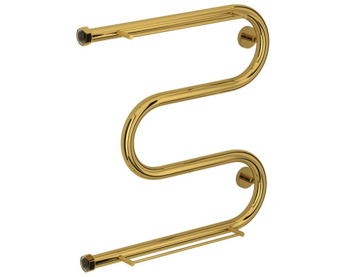 Купить Полотенцесушитель водяной 500х500 золотой Сунержа М-образный 2 полки 03-0008-5050 в магазине сантехники Santeh-Crystal.ru