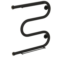 Полотенцесушитель водяной 500х500 темный титан муар Сунержа М-образный 2 полки 15-0008-5050