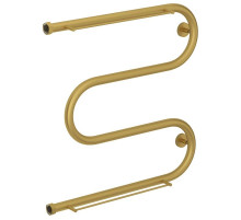 Полотенцесушитель водяной 600х600 золотой матовый Сунержа М-образный 2 полки 032-0008-6060