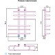 Заказать Полотенцесушитель водяной 800x900 подключение диагональное/нижнее Сунержа Фурор 00-0108-8090 в магазине сантехники Santeh-Crystal.ru