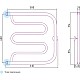 Купить Полотенцесушитель водяной 600х600 Сунержа Лира 00-0011-6060 в магазине сантехники Santeh-Crystal.ru