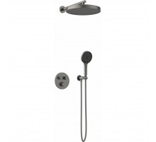 Душевой комплект AltroBagno Bilancia AltroBagnoBilancia040413GM 320 мм, с термостатом, оружейная сталь