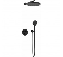 Душевой комплект AltroBagno Bilancia AltroBagnoBilancia040416MB 320 мм, с термостатом, черный матовый
