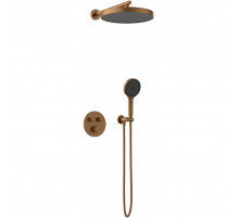 Душевой комплект AltroBagno Bilancia AltroBagnoBilancia040417BC 320 мм, с термостатом, медь матовая