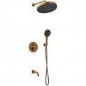 Душевой комплект AltroBagno Bilancia AltroBagnoBilancia040505BC 320 мм, со смесителем, медь матовая