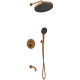 Душевой комплект AltroBagno Bilancia AltroBagnoBilancia040505BC 320 мм, со смесителем, медь матовая