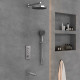 Душевой комплект Vincea Inspire VSFW-433TI5CH 300 мм, с термостатом, хром