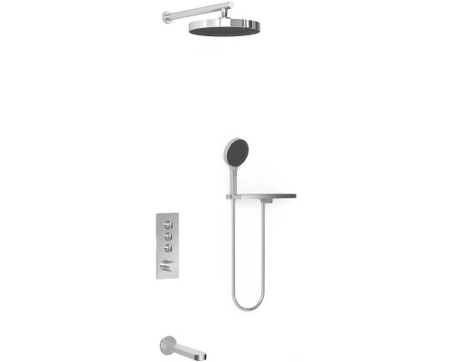 Душевой комплект Vincea Inspire VSFW-433TI5RCH 300 мм, с термостатом, хром