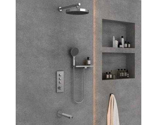 Душевой комплект Vincea Inspire VSFW-433TI5RCH 300 мм, с термостатом, хром