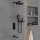 Душевой комплект Vincea Inspire VSFW-433TI5RMB 300 мм, с термостатом, черный матовый