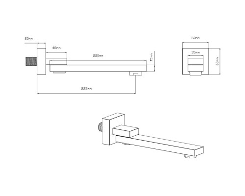 Душевой комплект Vincea VSFW-4311BG 315x210 мм, со смесителем, золотой матовый