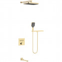 Душевой комплект Vincea VSFW-4311RBG 315x210 мм, со смесителем, золотой матовый