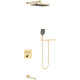 Душевой комплект Vincea VSFW-4311RBG 315x210 мм, со смесителем, золотой матовый
