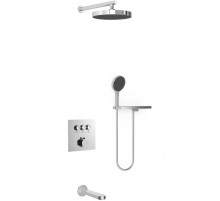 Душевой комплект Vincea Inspire VSFW-431I2RCH 300 мм, со смесителем, хром