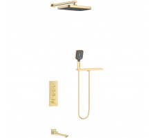 Душевой комплект Vincea VSFW-431T1RBG 315x210 мм, с термостатом, золотой матовый
