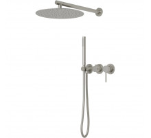 Душевой комплект Vincea Groove VSFW-4G01BN 300 мм, со смесителем, сатин