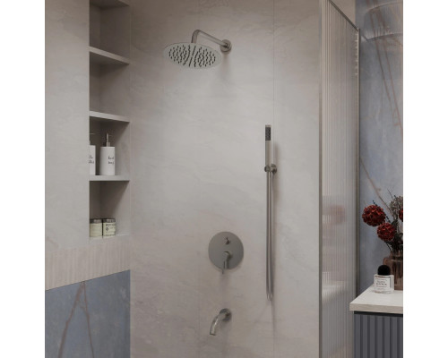 Душевой комплект Vincea Villa VSFW-1VL3BN 250 мм, со смесителем, сатин