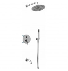 Душевой комплект Vincea Villa VSFW-1VL3CH 250 мм, со смесителем, хром