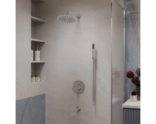 Душевой комплект Vincea Villa VSFW-1VL3CH 250 мм, со смесителем, хром