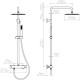 Душевая система Vincea City VSFS-4CT1BN 250 мм, со смесителем, сатин